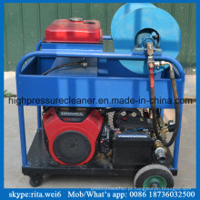Máquina de alta pressão da limpeza do dinamitador da água da arruela da tubulação de dreno da gasolina